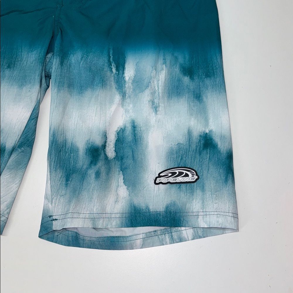 🔥Pipeline Teal and White Board Shorts Sz medium New - Picture 4 of 12